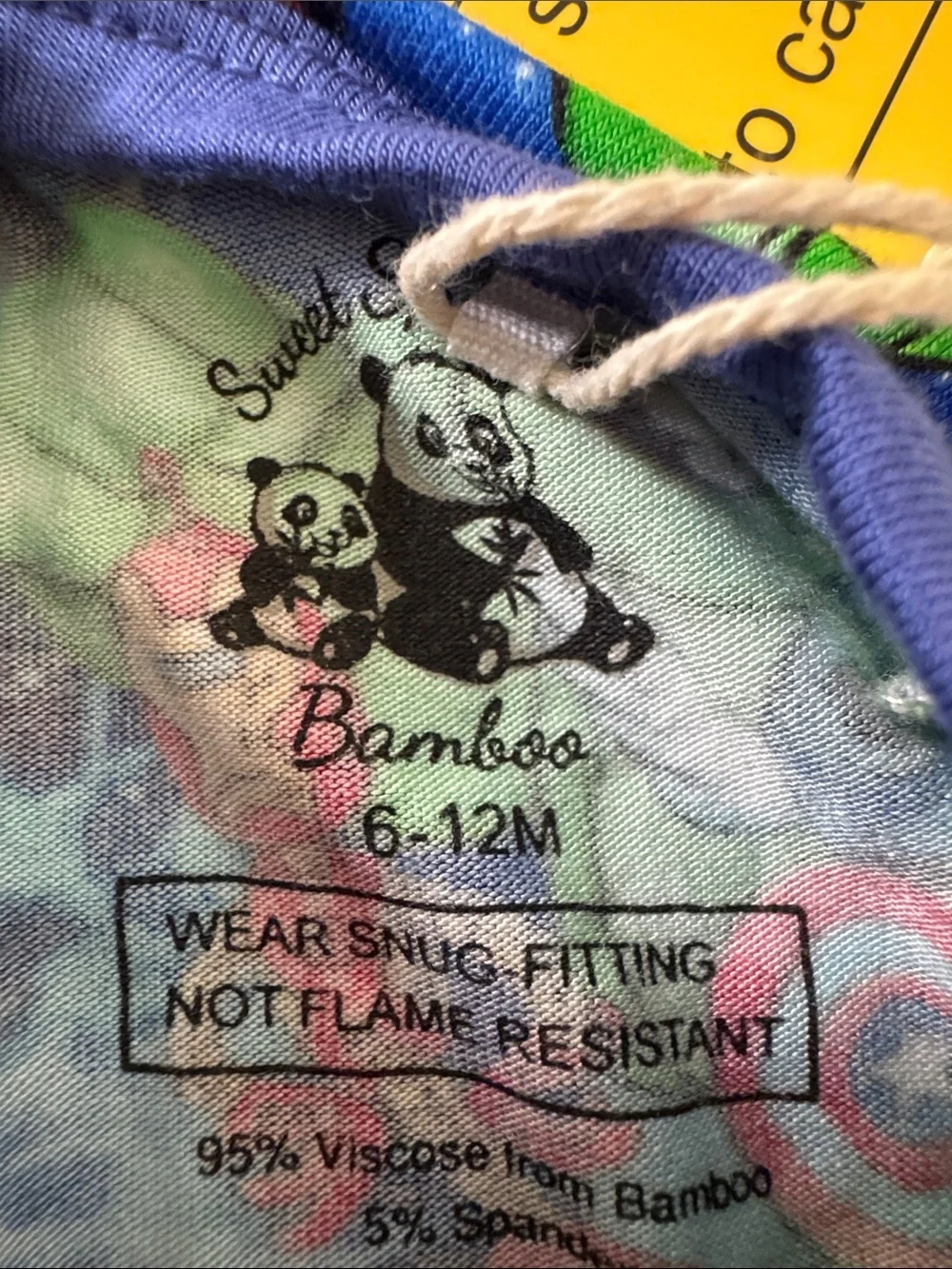 Sweet Sprouts bamboo Lilo & Stitch Superhero Print sizes 2T or 6-12 months